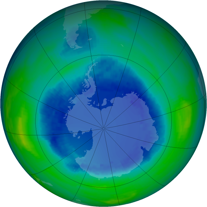 Ozone Map 1990-08-28